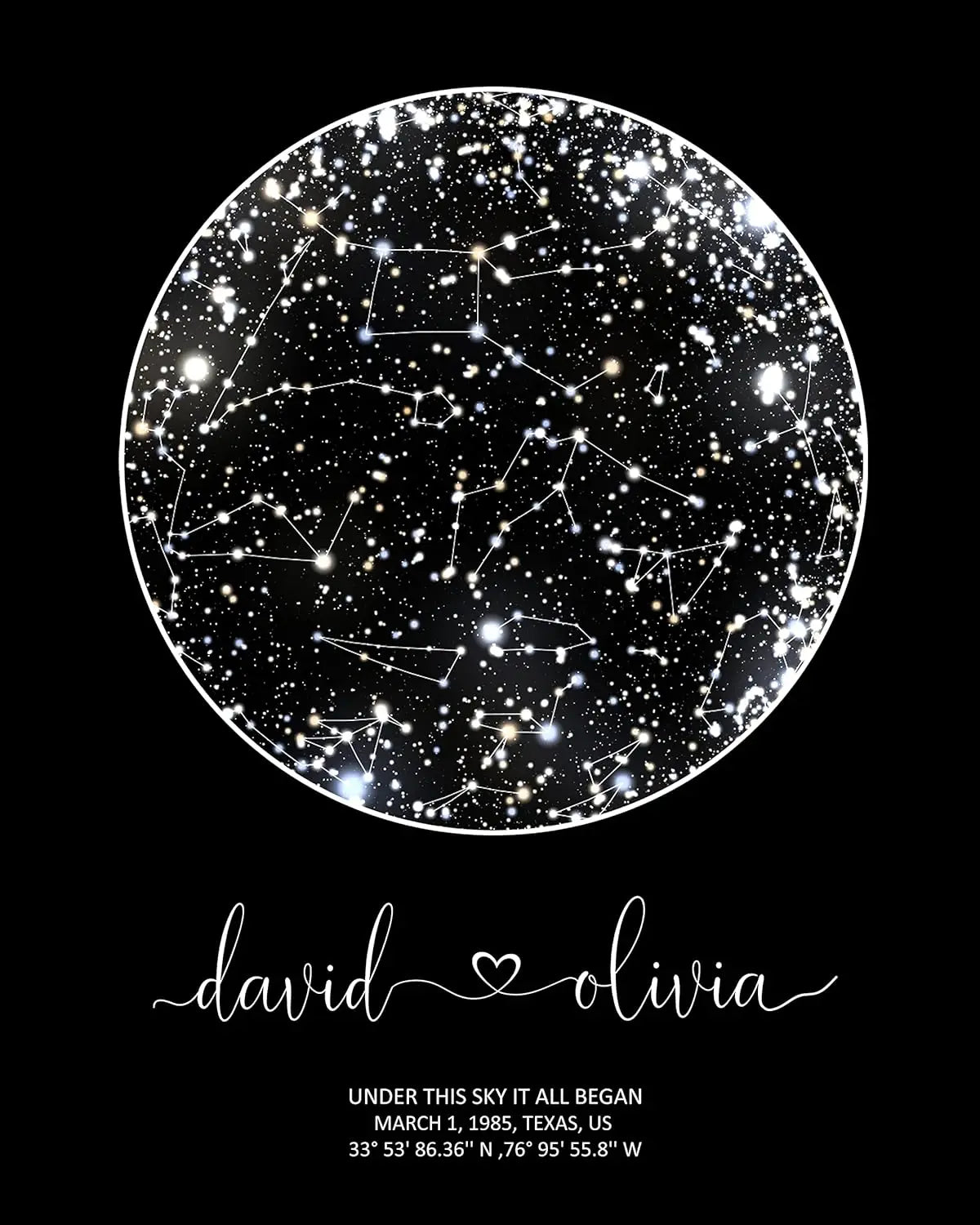 Personalized Star Chart Maps: A Gift That Shines Forever