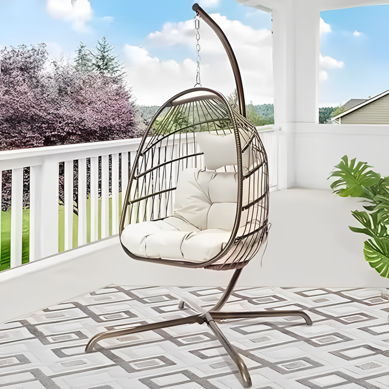 Swinging Egg Chair